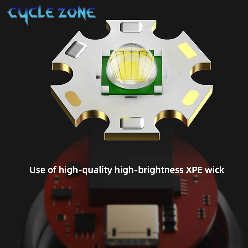 Portable LED Flashlight USB Re - Outdoor Adventure Zone ulasan dan harga