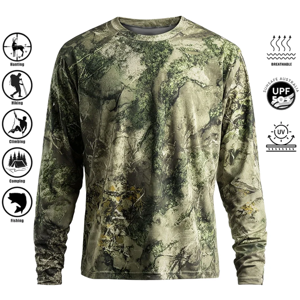 Men Long Sleeve T-shirt Polyes - Outdoor Adventure Trips ulasan dan harga