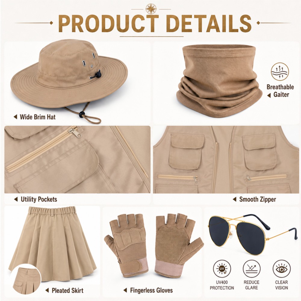 Outdoor Explorer Clothing Hat  - Outdoor Adventure Outfit ulasan dan harga